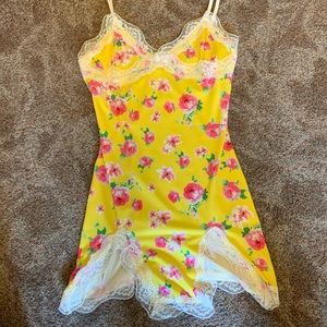 Yellow floral dress